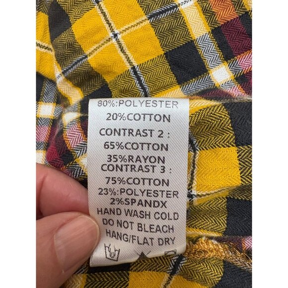 Ces Femme Overall Plaid Denim Long Dress Sz Small Pockets Country Farmgirl Rodeo - Picture 9 of 16